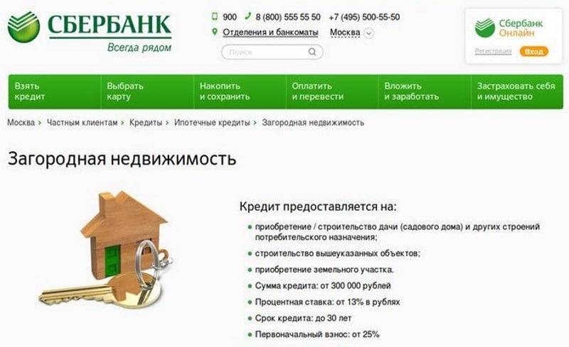 Ипотека «строительство жилого дома» сбербанка россии