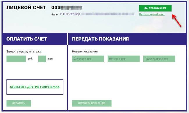 Узнать о задолженности за электроэнергию по лицевому счету или адресу